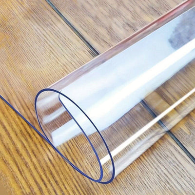 Protector de mesa de PVC artesanal, 1.5 mm de grosor, resistente al calor y antirayaduras, cubierta transparente para mesas de comedor y café, ideal para uso en hogar y hotel, protector de mesa moderno y duradero, 1 unidad