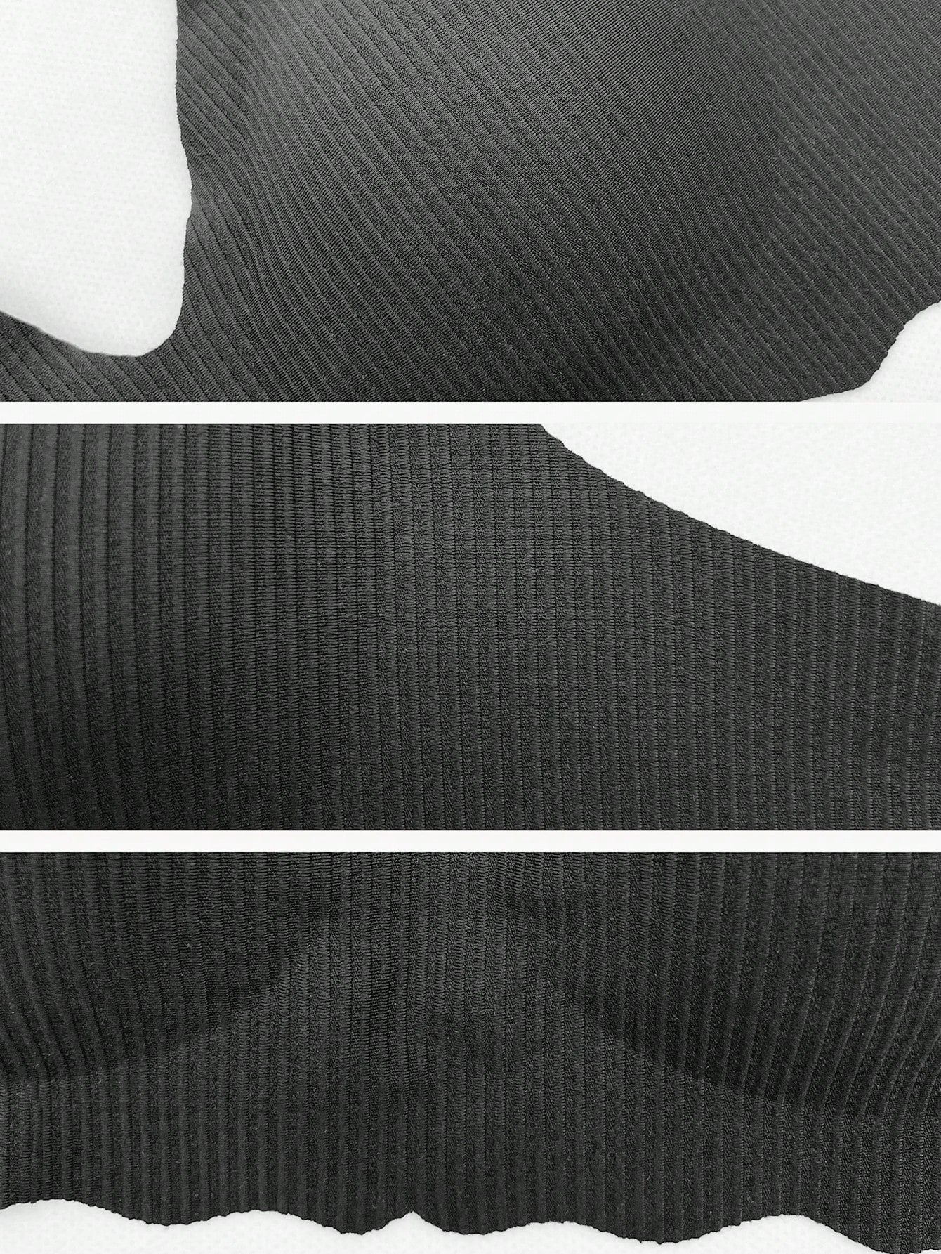 NEW Mujeres Rayas Ropa interior sin costuras Sujetador bralette profundo en forma de V con diseno de Copa 3/4, lenceria femenina delgada acolchada y movil, sosten sin cables comodo e intimo en una sola pieza de color negro