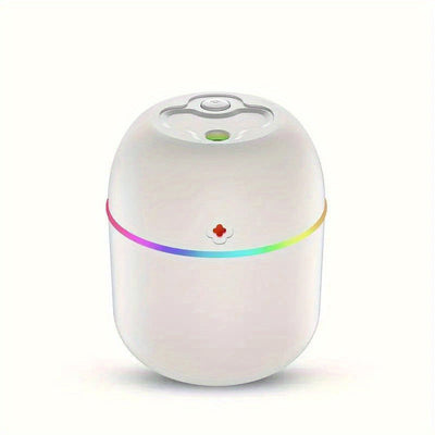 Mini humidificador portátil con USB, difusor de aromas con luz nocturna, ideal para dormitorio, sala, oficina o auto, máquina de spray aromático con luz ambiental