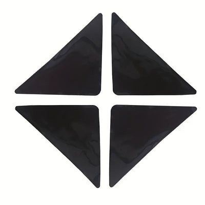 4/8pcs Almohadillas Antideslizantes Premium para Madera y Azulejos - Reutilizables y Lavables, Agarraderas Adhesivas de Doble Cara, Perfectas para Escritorios de Oficina, Camas y Más - Mantiene las Alfombras Planas y Seguras