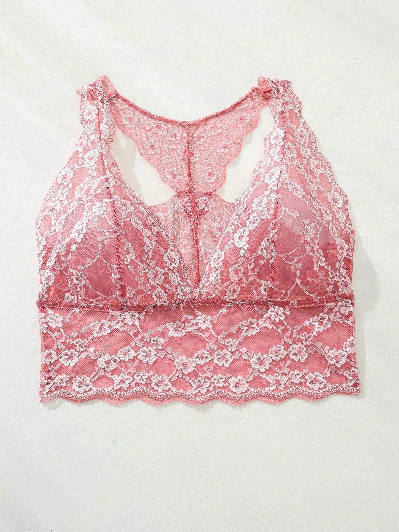 Sujetador de encaje de moda para mujer con diseno floral