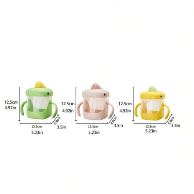VASO ENTRENADOR PARA BEBÉ CON DISEÑO DE DINOSAURIO 300ML 35157-9 MUNBE