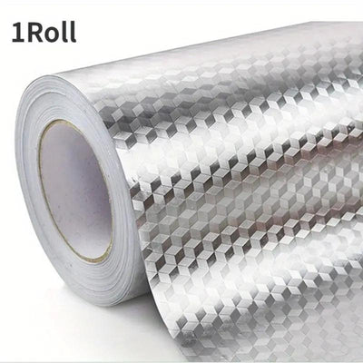 1pc Revestimiento de Estante de Cocina Impermeable y Resistente al Aceite - Fácil de Pegar y Despegar, Perfecto para Armarios, Cajones y Revestimiento Trasero de Estufa