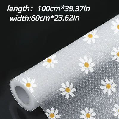 Rollos de forro de cajón impermeable y no adhesivo - Alfombrilla espesa y a prueba de humedad para armarios de cocina, armarios y armarios de zapatos - Resistente a la moho, aceite y derrames, fácil de cortar, forro de estantería para cocina, kits de mol