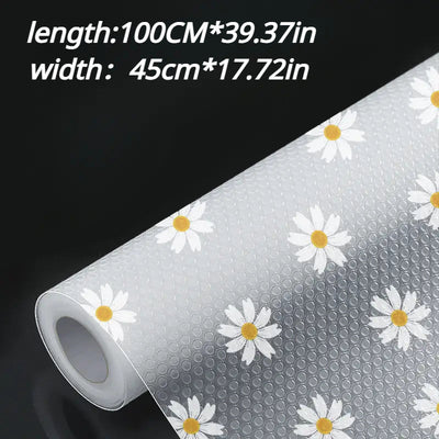 Rollos de forro de cajón impermeable y no adhesivo - Alfombrilla espesa y a prueba de humedad para armarios de cocina, armarios y armarios de zapatos - Resistente a la moho, aceite y derrames, fácil de cortar, forro de estantería para cocina, kits de mol