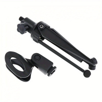 1 pieza de soporte de micrófono ajustable con conector XLR - Soporte de escritorio plegable y portátil, material ABS resistente para oficina, estudio de grabación, podcasting y transmisión en vivo, micrófono para grabación, equipo de estudio, diseño eleg