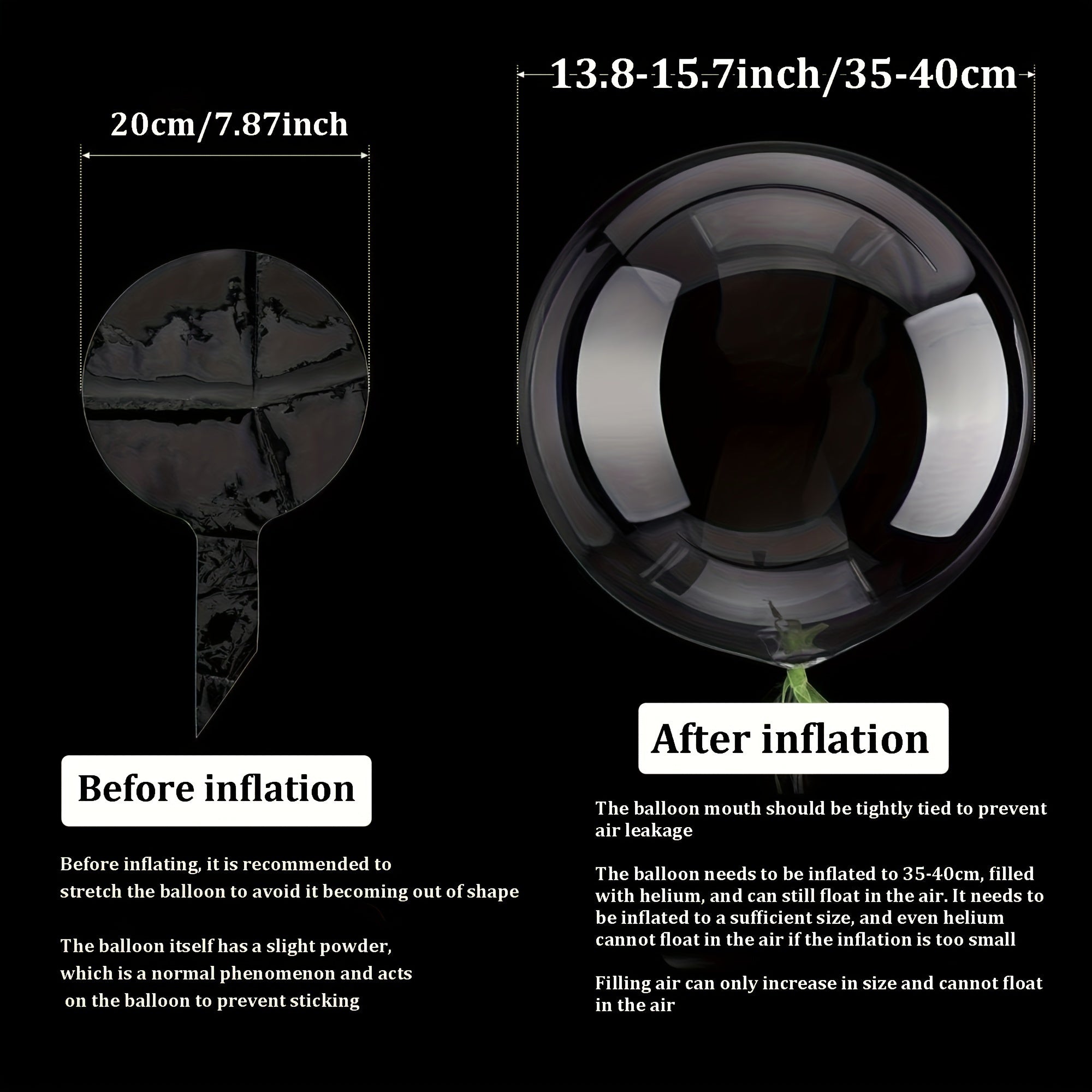 Luces LED para globos, 10 unidades de luces de cadena de bolas Bobo transparentes para decoración, iluminación LED blanca fría para cumpleaños, bodas, aniversarios, San Valentín, Navidad - Alimentación por batería, voltaje de funcionamiento ≤36 V (sin he