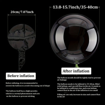 Luces LED para globos, 10 unidades de luces de cadena de bolas Bobo transparentes para decoración, iluminación LED blanca fría para cumpleaños, bodas, aniversarios, San Valentín, Navidad - Alimentación por batería, voltaje de funcionamiento ≤36 V (sin he