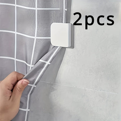 2/4pcs Clips de ducha anti-salpicaduras - Instalación fácil, control de cortina, mantiene el baño seco y limpio