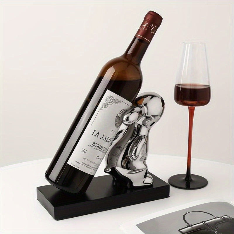 1pc Nuevo Beihanmei Creativo Portavinos de Conejo, Salón, Hogar, Mudanza, Regalo, Selección Estricta, Gabinete de Vino de Cerámica Decoración