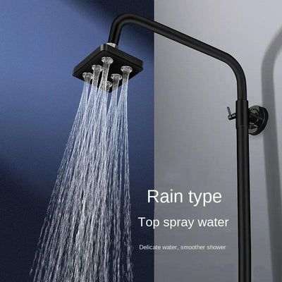 DCdray Cabezal de Ducha Mini Giratorio 360° de Alta Presión - Cabezal Cuadrado ABS Ahorrador de Agua con Flujo Ajustable para Baños Estilo Bohemio Moderno (/Blanco), Accesorio Duradero para el Baño