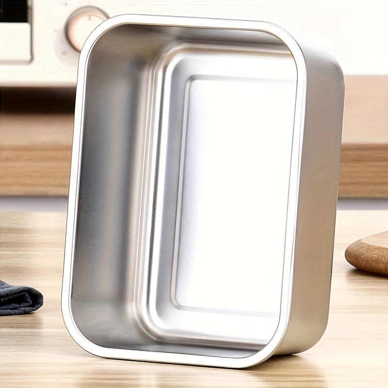 Juego de 3 recipientes de comida de acero inoxidable con tapas: apilables, reutilizables y perfectos para viajar - Adecuados para almuerzos de oficina y transporte al aire libre