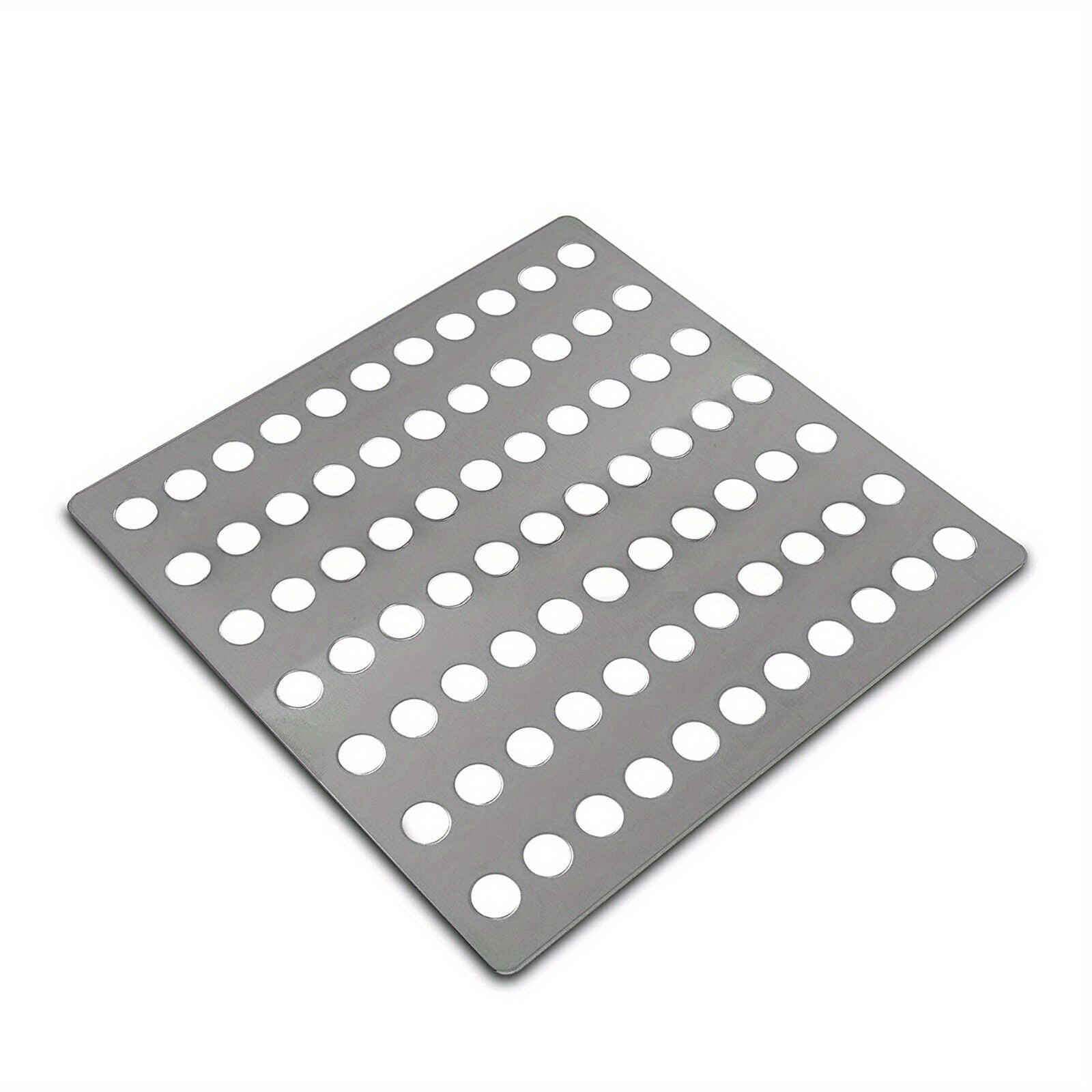 1 rejilla de acero inoxidable para drenaje, protector de hojas – Placa cuadrada resistente al óxido, filtro para protección de desagües exteriores