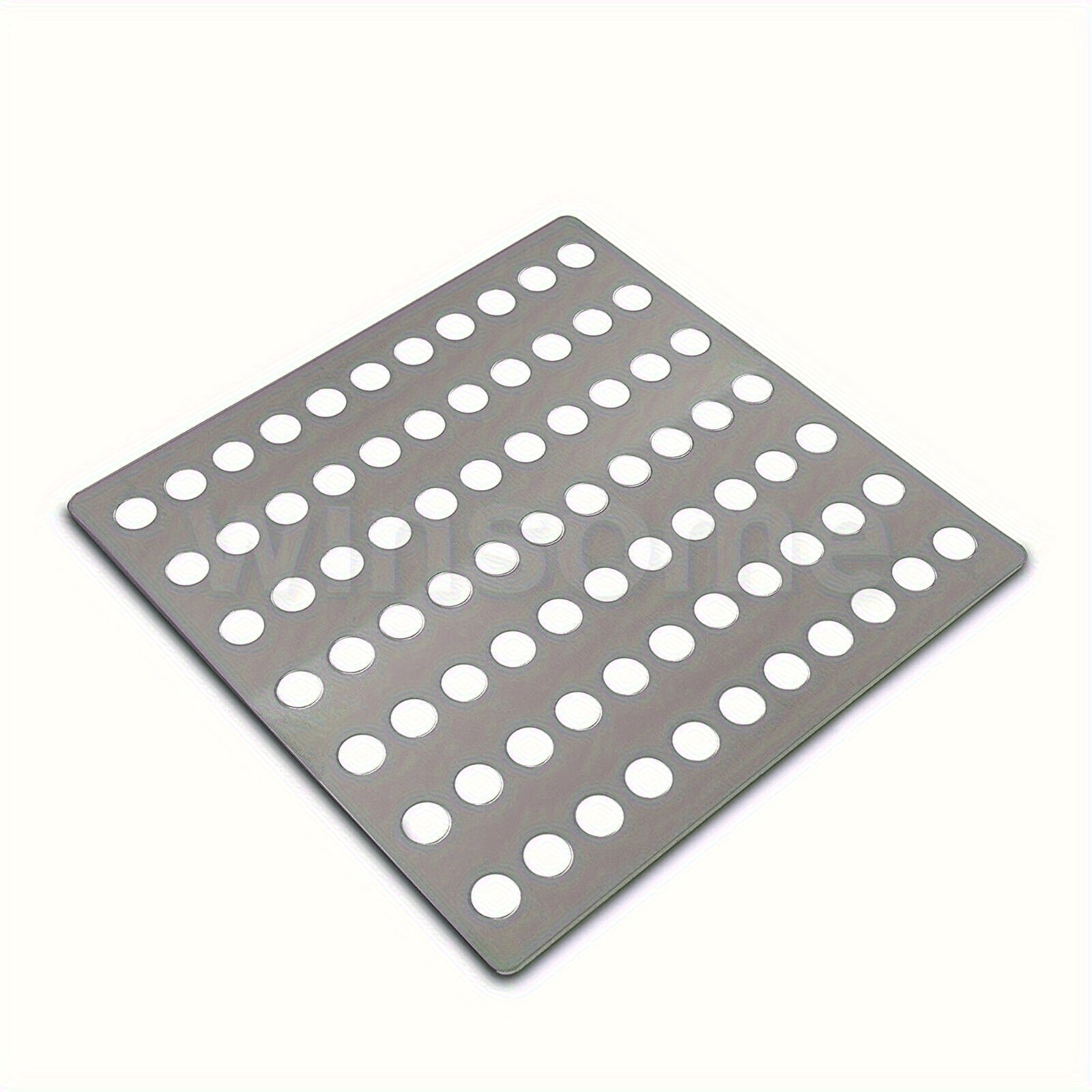 1 rejilla de acero inoxidable para drenaje, protector de hojas – Placa cuadrada resistente al óxido, filtro para protección de desagües exteriores