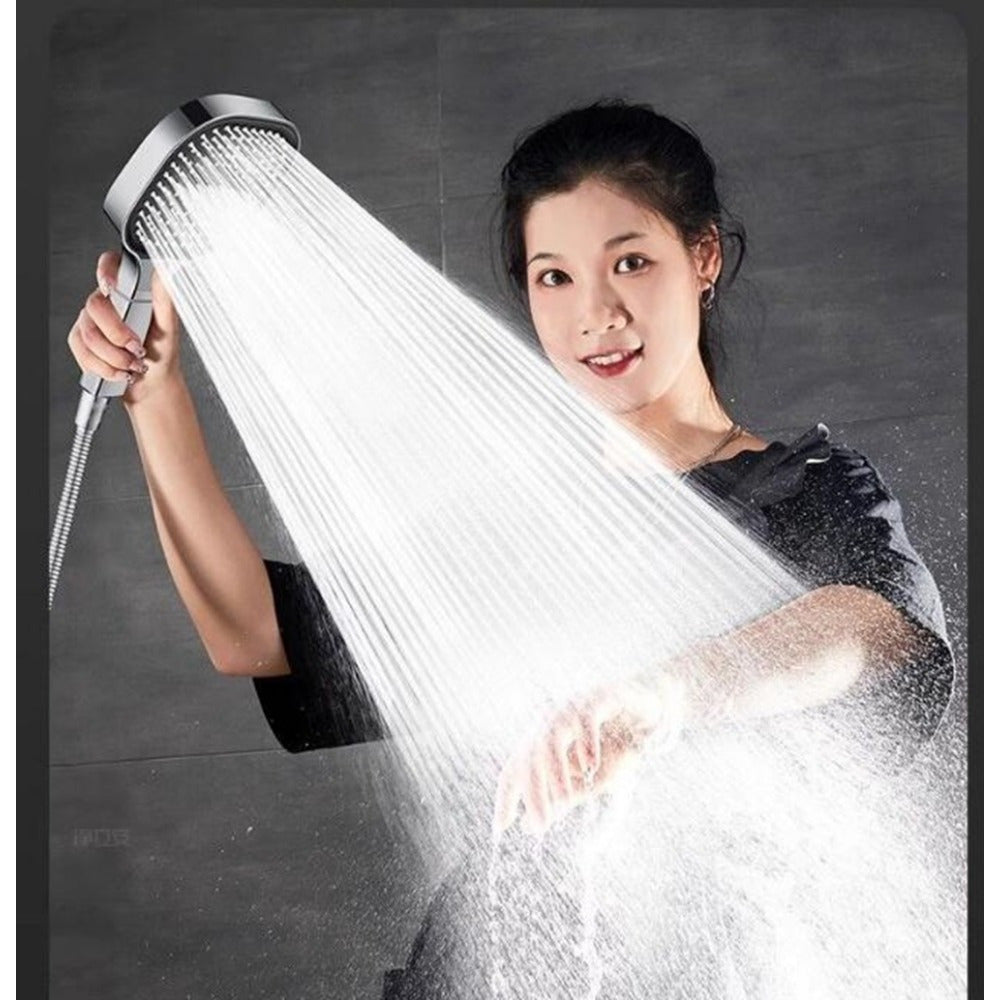 Cabezal de ducha de mano de alta presión con filtro, cabezal de ducha de masaje de montaje en pared de plástico cuadrado para accesorios de baño Decoraciones de Halloween, Navidad