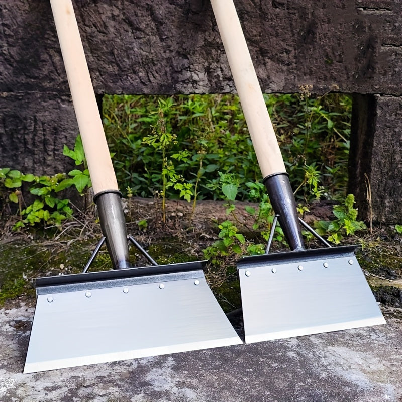 Pala de limpieza de jardín de promoción de principios de verano - Azada multifuncional, rastrillo de borde de césped, rastrillo pesado para jardinería, adecuado para uso de 24 horas, perfecto como regalo para 8 vacaciones, ideal para poda, embellecimient