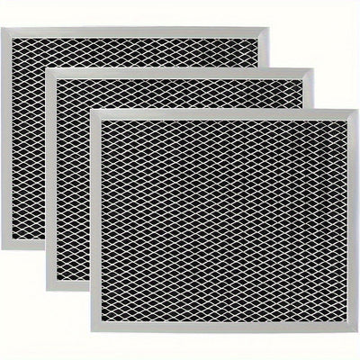 3pcs Filtros para Campana Extractora B-Roan 26.67x22.23cm - Combinación de Malla de Aluminio y Carbón para Ventiladores de Cocina, Reemplaza 6105c 97007697