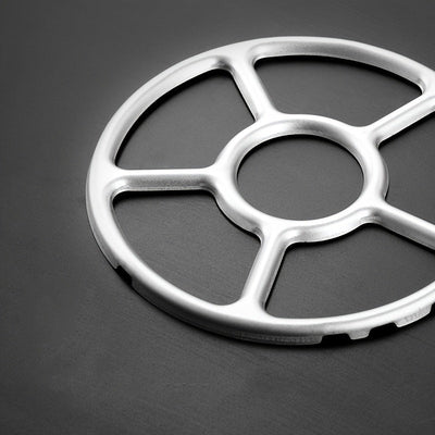 1pc Soporte de Anillo de Quemador de Estufa de Gas de Acero Inoxidable, Soporte Antideslizante para Olla de Leche, Rejilla Auxiliar de Cocina para Cocina de Gas
