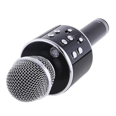 Micrófono Karaoke Bluetooth Parlantes Integrados para IOS y Android RF 858