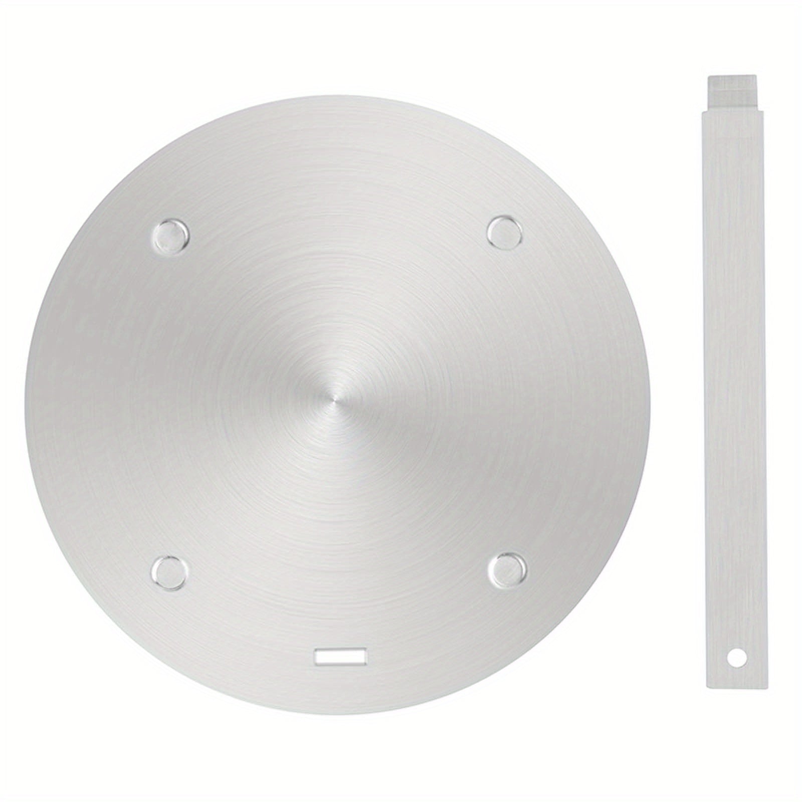 Placa de conversión de inducción de 20 cm - Difusor de calor de acero inoxidable con mango para estufa de gas, herramienta de cocina de ahorro de energía para una distribución uniforme del calor, compatible con utensilios de cocina no inductivos