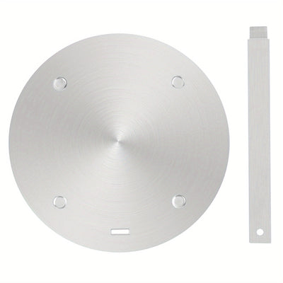 Placa de conversión de inducción de 20 cm - Difusor de calor de acero inoxidable con mango para estufa de gas, herramienta de cocina de ahorro de energía para una distribución uniforme del calor, compatible con utensilios de cocina no inductivos