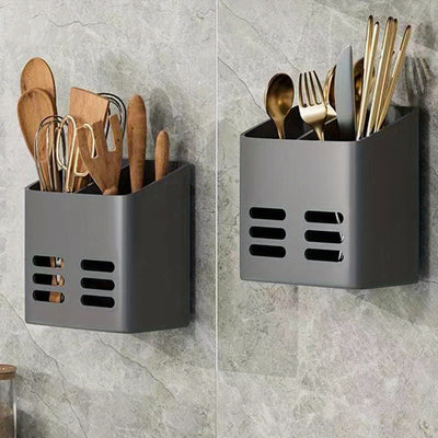 1 pieza, Organizador de almacenamiento de pared, estante multifuncional que no requiere taladro, con cesta de drenaje, para cosméticos de baño, con soporte para cepillo de dientes y peine, soporte para afeitadora, esenciales para cocina y baño, accesorio