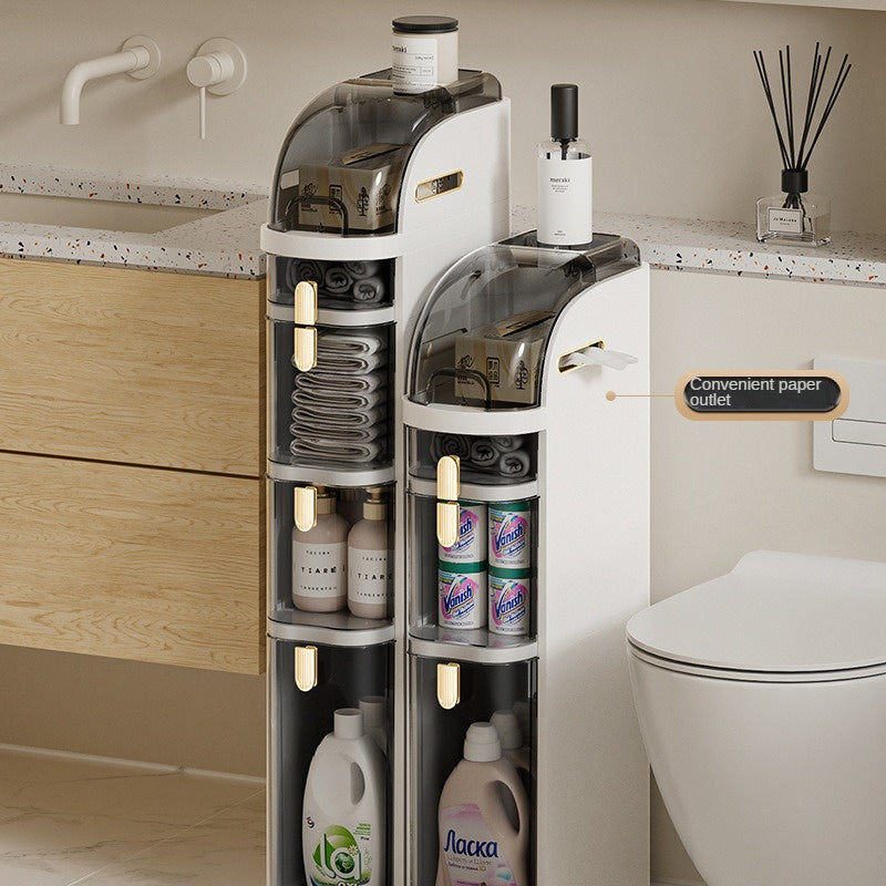 Carrito de Almacenamiento Delgado y Versátil - Organizador de Plástico Multiusos para Snacks, Cosméticos y Más - Ideal para el Hogar, Residencias Estudiantiles y Baños