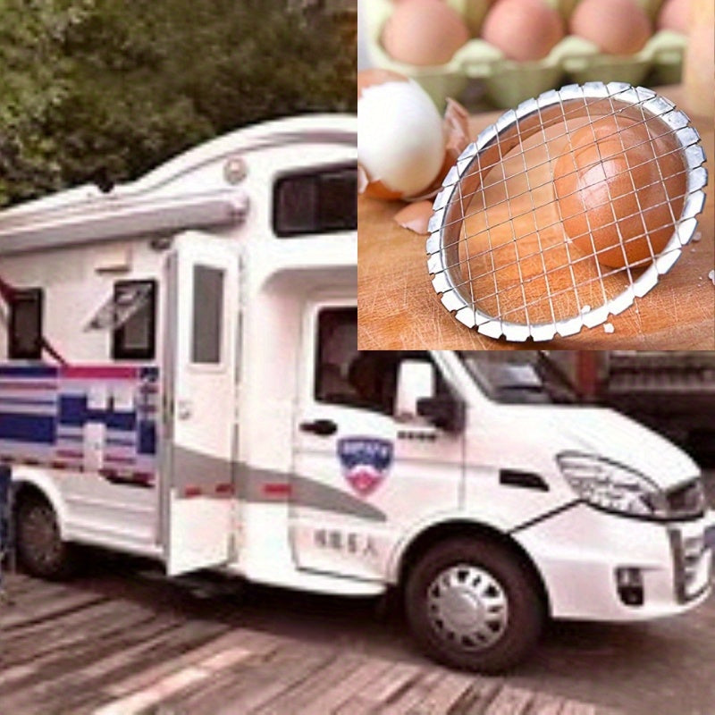 1/2/4 piezas cortador de huevos, para cortar huevos, verduras, etc., cortador de acero inoxidable, cortador de frutas, herramienta pequeña de cocina, ideal para cocinas RV