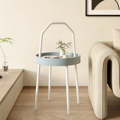 Mesa Auxiliar Moderna para Sala de Estar, Mesa de Café Portátil, Bandeja para Sofá, Mesa de Oficina