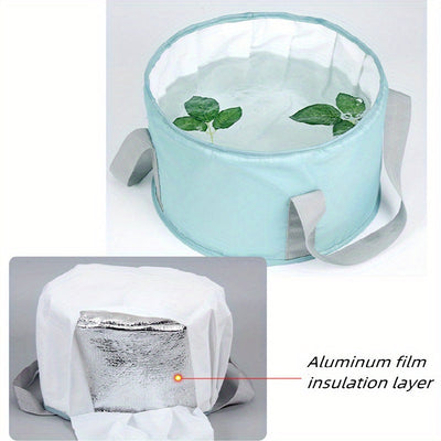 1pc Bañera de pies plegable portátil - Calma y refresca tus pies en cualquier lugar y en cualquier momento.