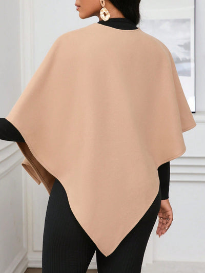 Lady poncho para mujer con diseno de drapeado en la cintura y lazo