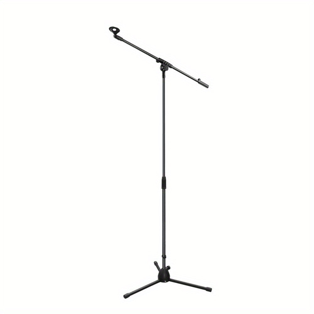 Soporte de Micrófono de Trípode con Brazo Extensible para Cantar, Karaoke, Escenario y Actividades al Aire Libre