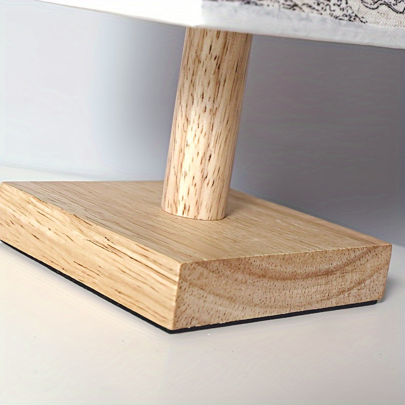 Lámpara de Escritorio LED de Caligrafía China Artística - Luz Nocturna Recargable por USB con Base de Madera, Pantalla de Tela Suave, Acento Decorativo con Tema Espacial para Dormitorio, Sala de Estar y Oficina - Eficiente en Energía, Cuidado de la Vista