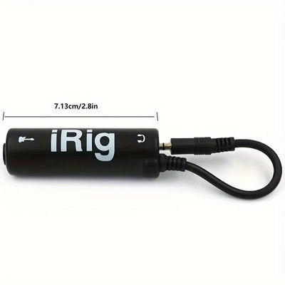 Interfaz de Guitarra para Teléfono 1pc - Convertidor I-Rig para Grabación de Audio de Alta Calidad y Afinación - Accesorios Esenciales para Guitarra