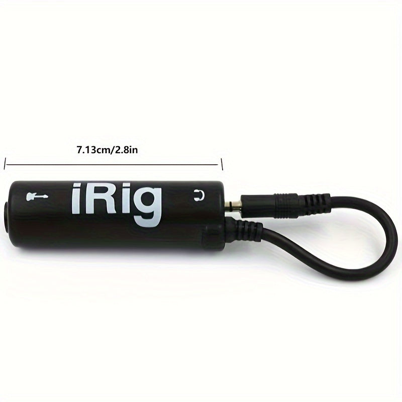 Interfaz de Guitarra para Teléfono 1pc - Convertidor I-Rig para Grabación de Audio de Alta Calidad y Afinación - Accesorios Esenciales para Guitarra