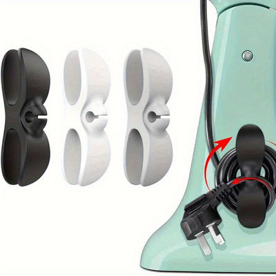 6PCS Organizador de Cables para Electrodomésticos de Cocina: Titular de Cable de Aplicación Actualizado con Adhesivo, Ocultador de Cables Enrollador Envoltorio Guardián para Organización y Almacenamiento en Mezcladora de Piso, Freidora de Aire, Cafetera