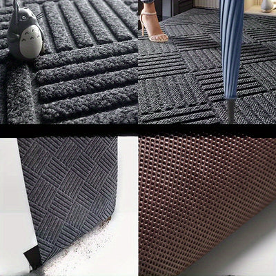 1pc Alfombrilla de Goma para Puerta, Alfombrilla para Hogar, Alfombrilla Antideslizante para Piso, Alfombrilla de Entrada, Alfombrilla de Foyer