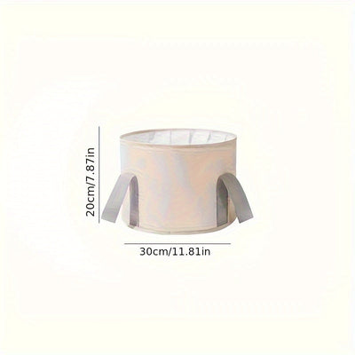 Bañera portátil plegable para remojo de pies, sin cables, con aislamiento de película de aluminio para retención de calor, diseño de 5 capas reforzadas, cubeta profunda plegable para spa en casa y viajes, balde para spa de pies sin aroma, bañera para rem