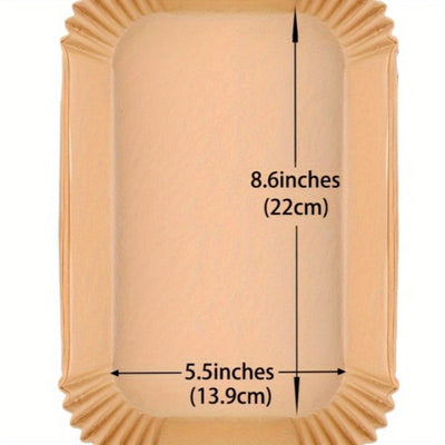 100 piezas de papel para freidor de aire antiadherente - Hojas de hornear resistentes al calor, a la grasa y al agua, adecuadas para freidor de aire, asado de carne y barbacoa - Ideal para cocineros caseros y entusiastas de la barbacoa, un must-have para