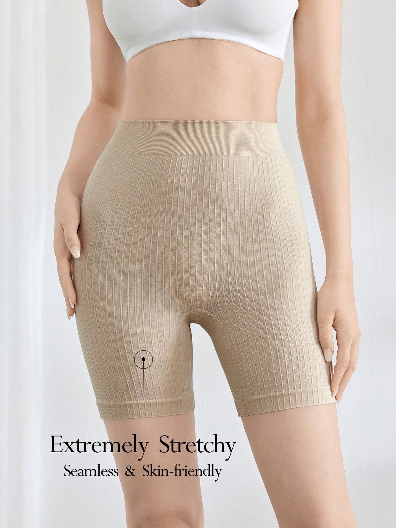 Leisure shorts de ciclismo de ajuste cenido, de unicolor, de verano, informales y sin costuras