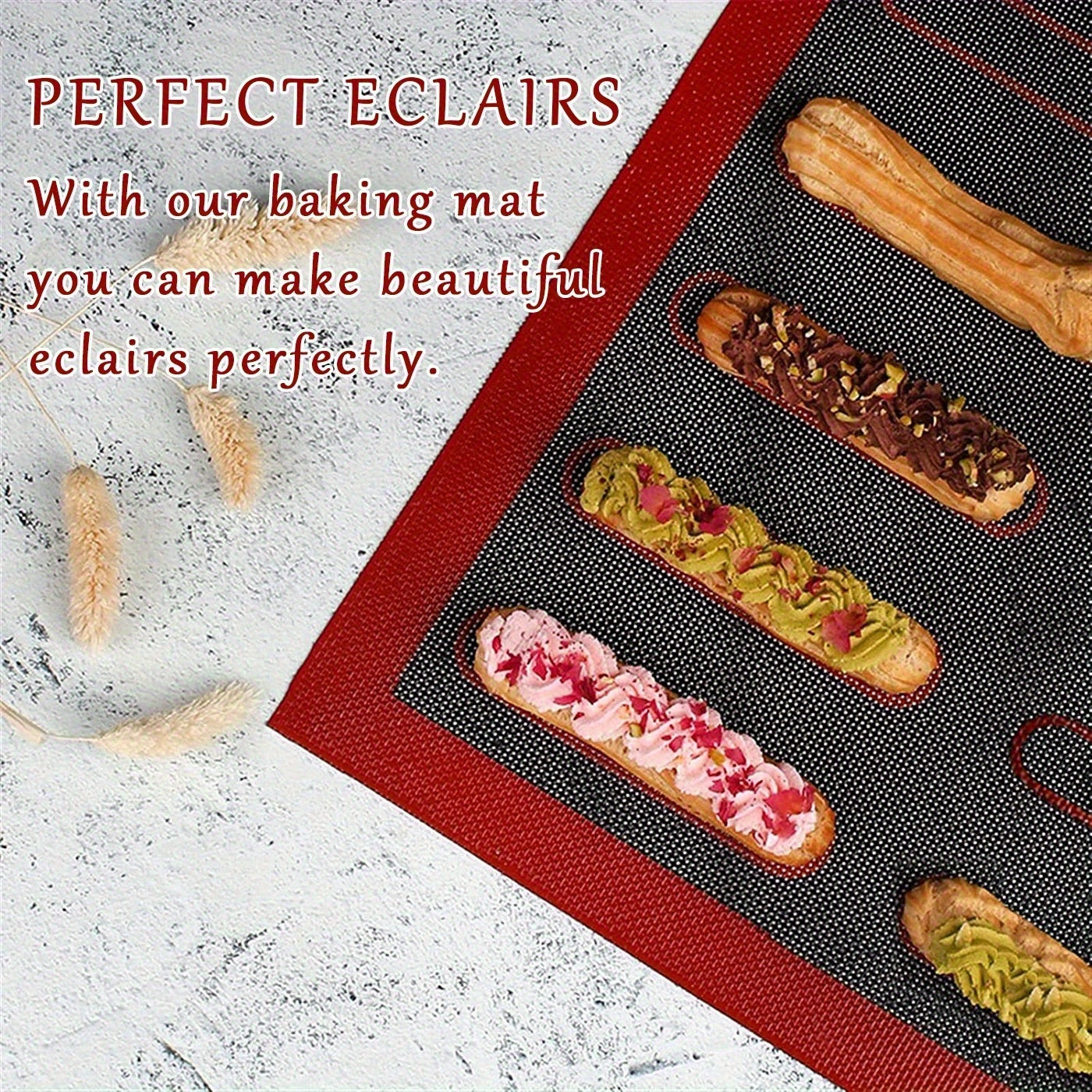 1pc Alfombrilla de silicona para hornear para cocina de RV - Antiadherente, doble cara, forrada de hoja de repostería perforada para hornear pasteles - Duradera, fácil de limpiar, no requiere energía