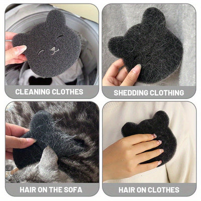4 paquetes de atrapapelusas de nailon para lavadora - Removedor de pelo de mascotas reutilizable, esponja de lavandería antienrollamiento, herramienta de depilación, accesorios para lavadora, artículos de limpieza para Navidad