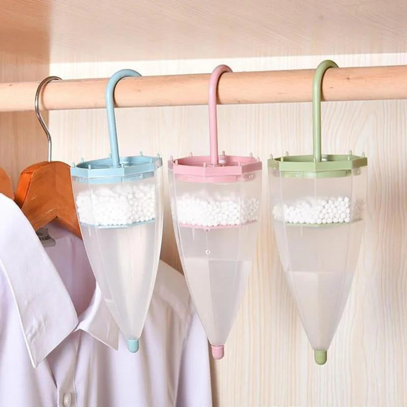 Paraguas de Silicón Colgante Absorbedor de Humedad - Conjunto de 1/2 Pieza, Deshumidificador para Varios Tipos de Habitaciones, Solución de Fresco Aire Pasivo, No Necesita Electricidad
