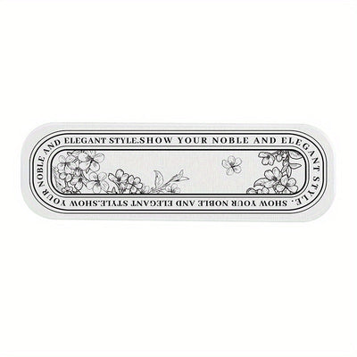 Alfombrilla de baño absorbente de gel de sílice: Soporte para cepillos de dientes y jabón para baño - 22,5 cm x 8,86 pulgadas