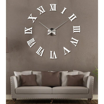 [Reloj Digital Luminoso de Pared] Reloj de Pared Adhesivo Digital Mixto Luminoso a Pilas - Decoración Silenciosa DIY para Hogar Sala de Estar Dormitorio - Sin Pila