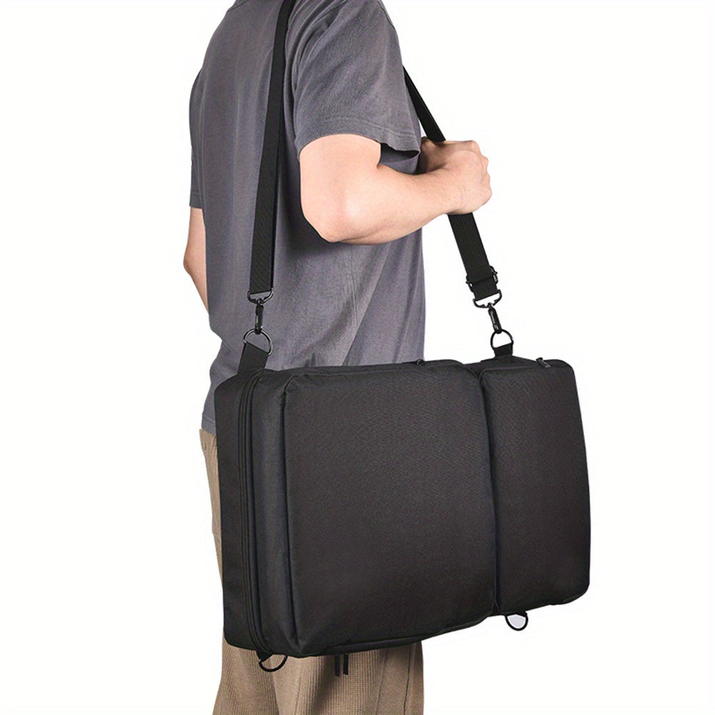 Estuche de transporte para controlador de DJ multifuncional con correa de hombro ajustable, bolsa organizadora de cables de viaje portátil de poliéster duradero.