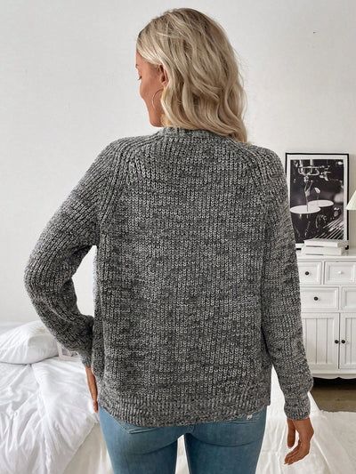 Frenchy chaqueta de punto grueso informal para mujer, otono/invierno