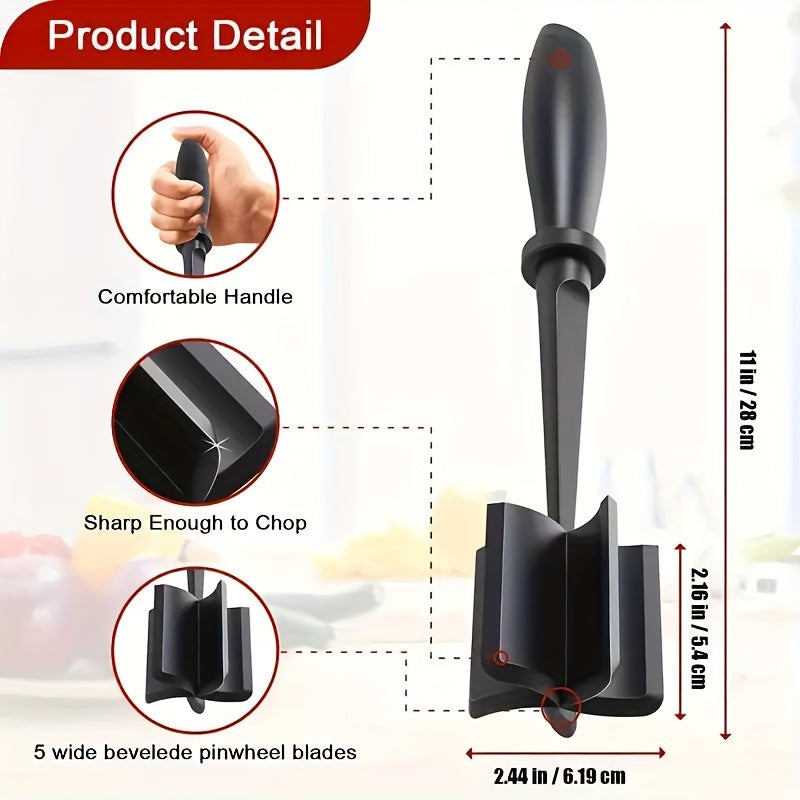 Herramienta de Cocina Multifuncional: Picadora de Carne, Trituradora y Pulverizador - Adecuada para Carne de Hamburguesa, Carne de Ternera, Pavo y Más - Trituradora de Alta Calidad para Crear Hamburguesas - Resistente al Calor - No Requiere Electricidad