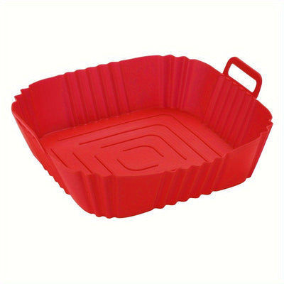 Revestimiento de Silicona Reutilizable para Freidora de Aire de 22.0cm - Perfecto para Pizza, Pollo Frito y Más - Accesorio Duradero para Horno para Cocinar de Forma Saludable