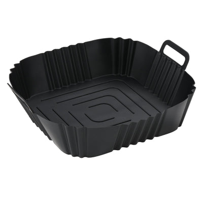 Revestimiento de Silicona Reutilizable para Freidora de Aire de 22.0cm - Perfecto para Pizza, Pollo Frito y Más - Accesorio Duradero para Horno para Cocinar de Forma Saludable
